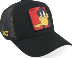 Kids Looney Tunes Daffy Duck Black Trucker - Capslab