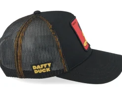 Kids Looney Tunes Daffy Duck Black Trucker - Capslab