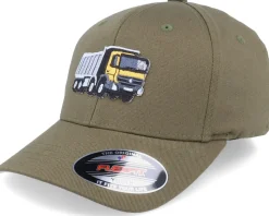 Kids Lorry Truck Olive Flexfit - Kiddo Cap