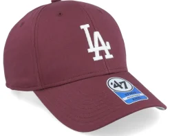 Kids Los Angeles Dodgers Raised Basic Mvp Dark Maroon Adjustable - 47 Brand