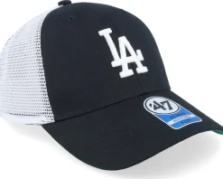 Kids Los Angeles Dodgers Branson Mvp Black/White Trucker - 47 Brand