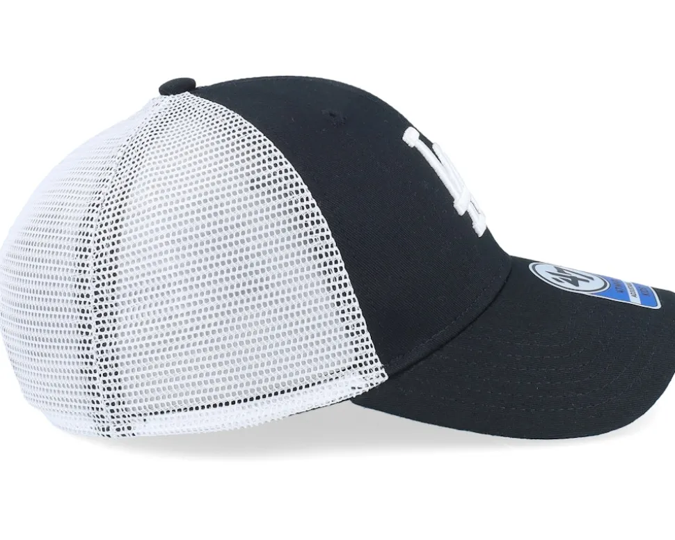 Kids Los Angeles Dodgers Branson Mvp Black/White Trucker - 47 Brand