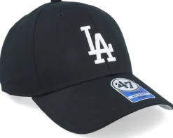 Kids Los Angeles Dodgers Raised Basic Mvp Black Adjustable - 47 Brand