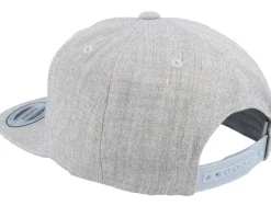 Kids Lovisa Engraved Patch Heather Grey Snapback - Kiddo Cap