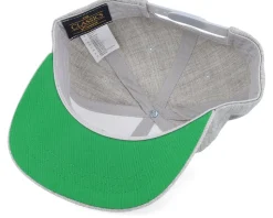 Kids Lovisa Engraved Patch Heather Grey Snapback - Kiddo Cap