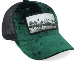 Kids Lunch Atop A Skyscraper Velvet Green/Black - Calza Pennello