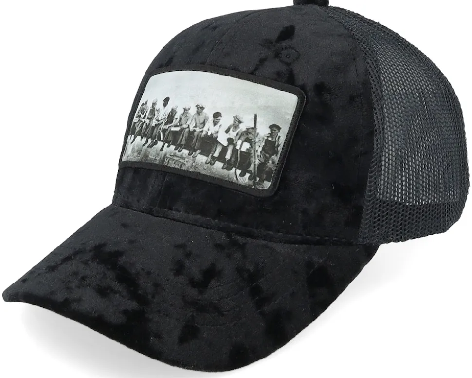 Kids Lunch Atop A Skyscraper Velvet White/Black - Calza Pennello