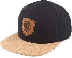 Kids Majestic Lion Black/Cork Snapback - Kiddo Cap