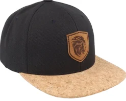 Kids Majestic Lion Black/Cork Snapback - Kiddo Cap