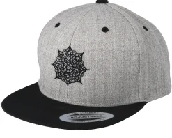 Kids Mandala Grey/Black Snapback - Kiddo Cap