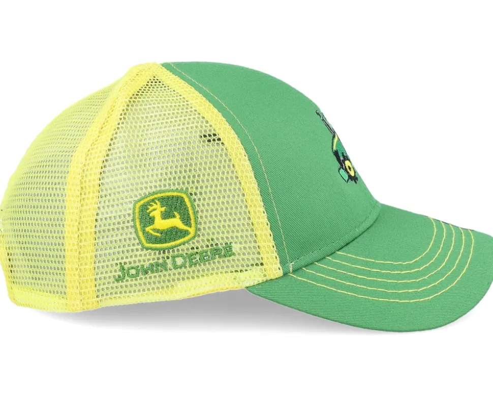 Kids Mesh Back Tractor Green/Yellow Trucker - John Deere