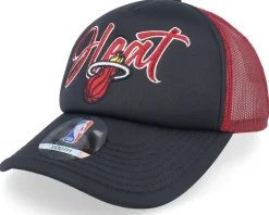 Kids Miami Heat NBA Foam Front Heat A-frame Trucker - Outerstuff