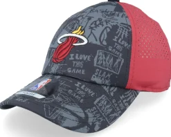 Kids Miami Heat NBA Street Black/Burgundy Adjustable - Outerstuff