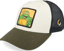 Kids Michelangelo Box Green/White/Black Trucker - TMNT