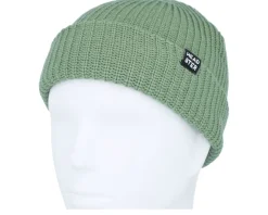 Kids Minimal Beanie Hedge Green Cuff - Headster