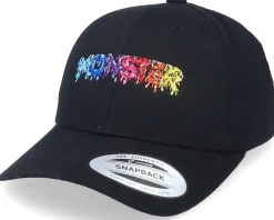 Kids Monster Logo Black Adjustable - Kiddo Cap