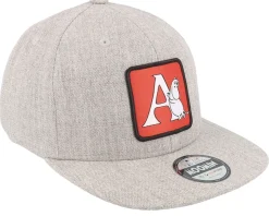 Kids Moomin Alphabet - A Heather Grey Snapback - Moomin