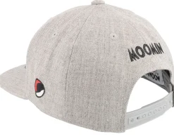 Kids Moomin Alphabet - A Heather Grey Snapback - Moomin