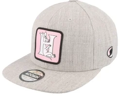 Kids Moomin Alphabet - H Heather Grey Snapback - Moomin