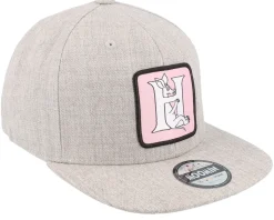Kids Moomin Alphabet - H Heather Grey Snapback - Moomin