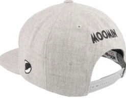 Kids Moomin Alphabet - H Heather Grey Snapback - Moomin