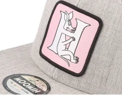 Kids Moomin Alphabet - H Heather Grey Snapback - Moomin