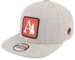 Kids Moomin Alphabet - H Heather Grey Snapback - Moomin