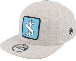 Kids Moomin Alphabet - I Heather Grey Snapback - Moomin