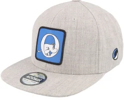 Kids Moomin Alphabet - O Heather Grey Snapback - Moomin