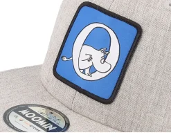 Kids Moomin Alphabet - O Heather Grey Snapback - Moomin