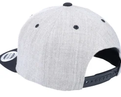 Kids Natural Genious Heather Grey/Black Snapback - Kiddo Cap