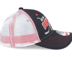 Kids New Jersey Devils Lockup Meshback Black/White Trucker - Outerstuff