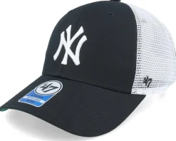 Kids New York Yankees Branson Mvp Black/White Trucker - 47 Brand