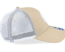 Kids New York Yankees Branson Mvp Khaki/White Trucker - 47 Brand