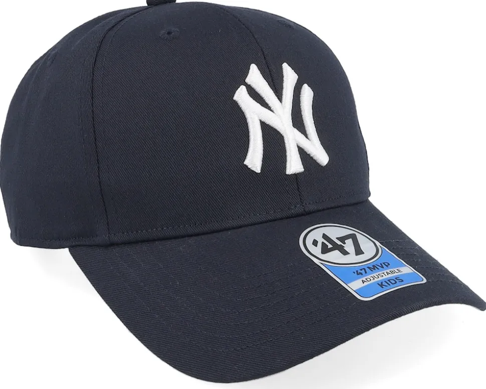 Kids New York Yankees Raised Basic Mvp Navy Adjustable - 47 Brand