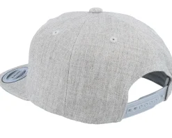 Kids Nils Engraved Patch Heather Grey Snapback - Kiddo Cap