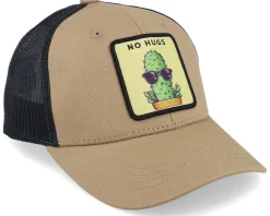 Kids No Hugs Cactus Dark Caramel/Black Trucker - Kiddo Cap