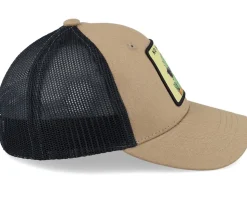 Kids No Hugs Cactus Dark Caramel/Black Trucker - Kiddo Cap