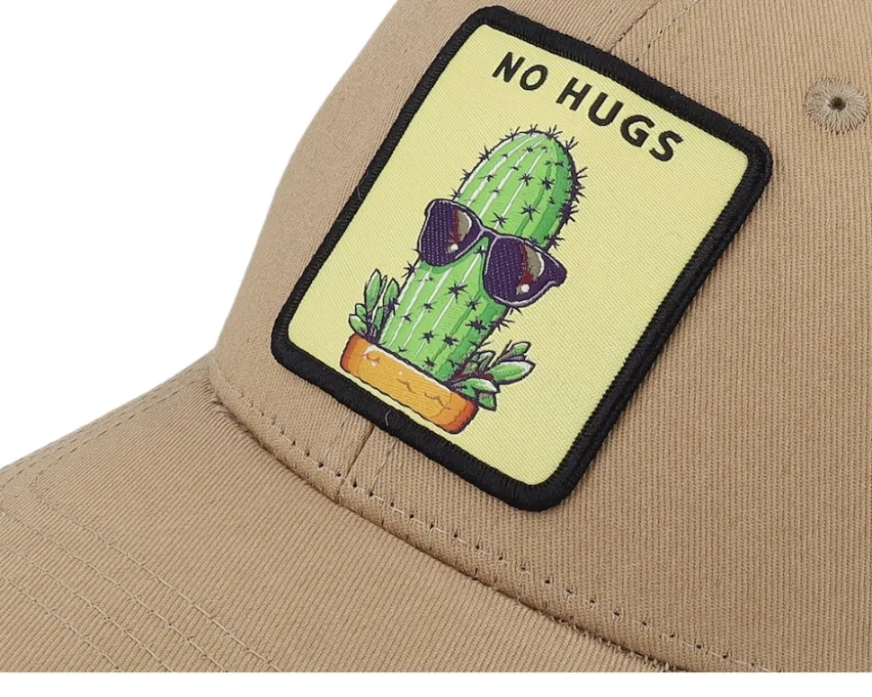 Kids No Hugs Cactus Dark Caramel/Black Trucker - Kiddo Cap