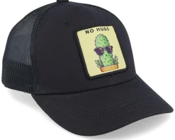 Kids No Hugs Cactus Dark Black Trucker - Kiddo Cap