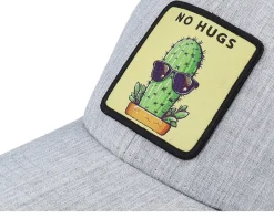 Kids No Hugs Cactus Dark Heather Grey/Black - Kiddo Cap