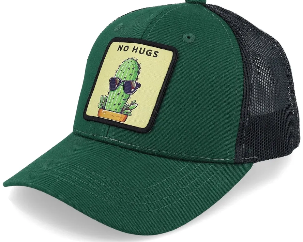 Kids No Hugs Cactus Dark Heather Grey/Black - Kiddo Cap