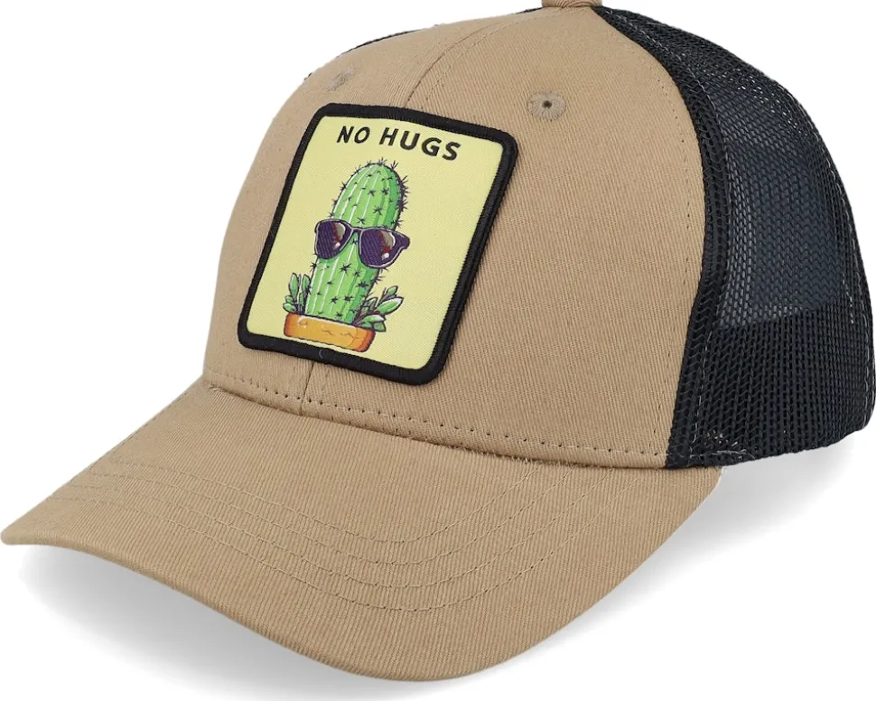Kids No Hugs Cactus Dark Heather Grey/Black - Kiddo Cap