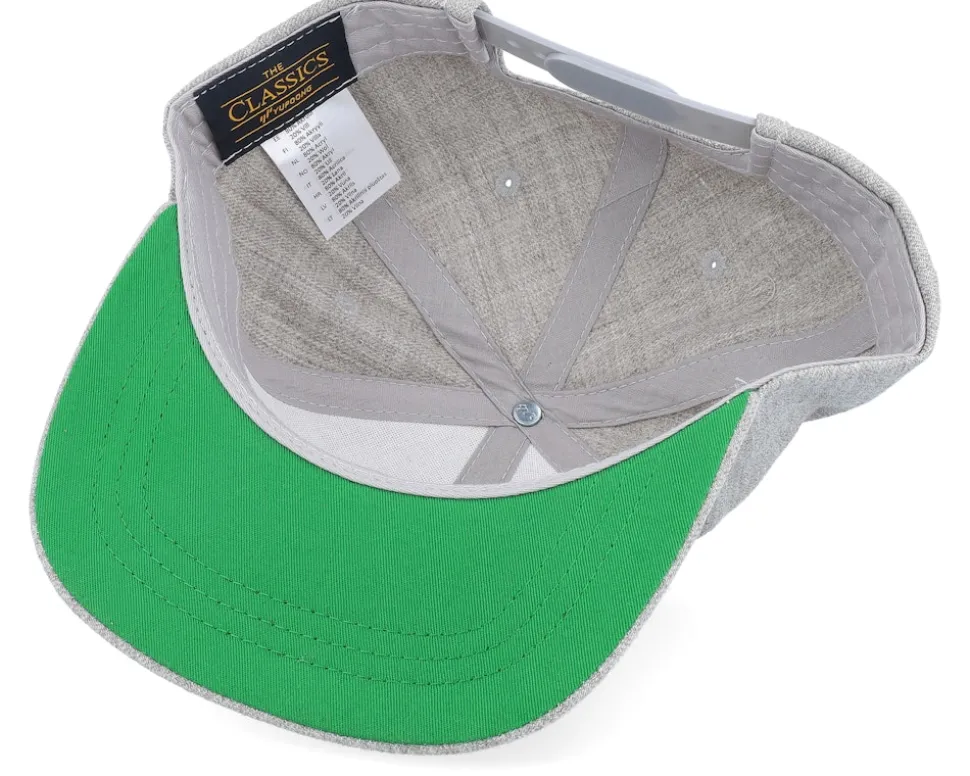 Kids Noah Engraved Patch Heather Grey Snapback - Kiddo Cap