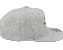 Kids Ny Blue Force Heather Grey Snapback - Kiddo Cap