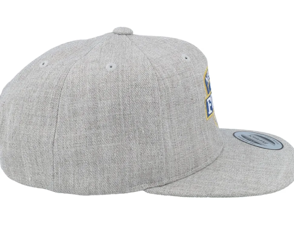 Kids Ny Blue Force Heather Grey Snapback - Kiddo Cap