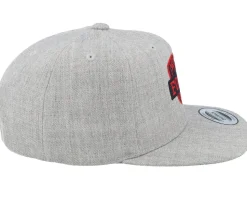 Kids Ny Red Force Heather Grey Snapback - Kiddo Cap