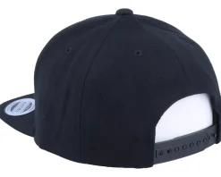 Kids O Letter 3D Black Snapback - Kiddo Cap