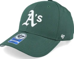Kids Oakland Athletics Raised Basic Mvp Dark Green Adjustable - 47 Brand
