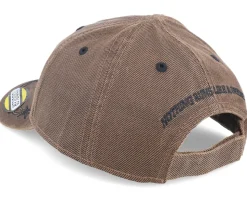Kids Oilskin Cap Brown Adjustable - John Deere